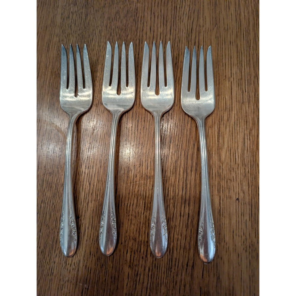 Alvin Fashion Lane 1940 Silver Plate Salad Forks/Set of 4/2 Sets Avail/Sold Sep.